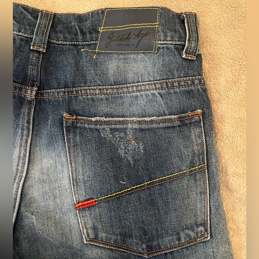 Men’s Gilded Age Baxter Straight Leg Classic Mid Blue Denim Wash Jeans. Sz 29x32 - Picture 8 of 8